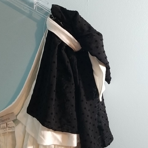 Costa Blanca one shoulder dot mesh sleeve XL - Picture 9 of 10